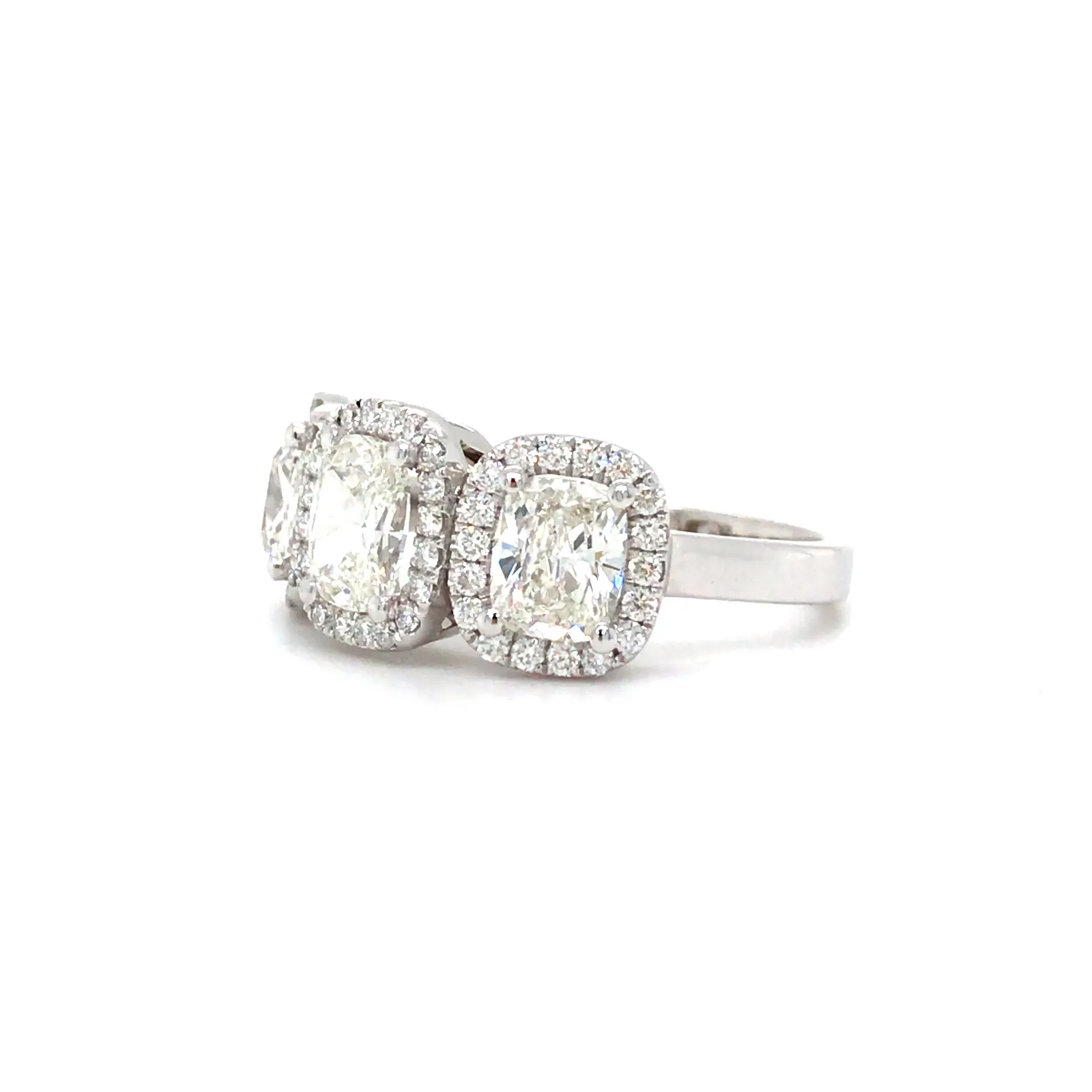 Trilogy Cushion Ring — view 3