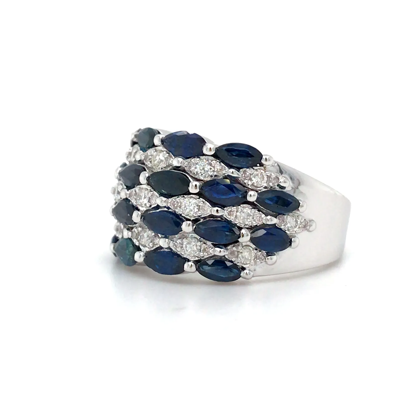 Riviera Sapphire Band — view 3